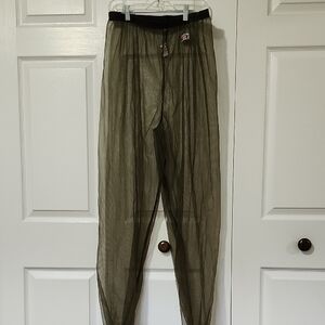 Stylish Sheer Men's Pants in Black